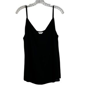Babaton Black V Neck Spaghetti Strap Camisole Top Size L Quiet Luxury Resortwear